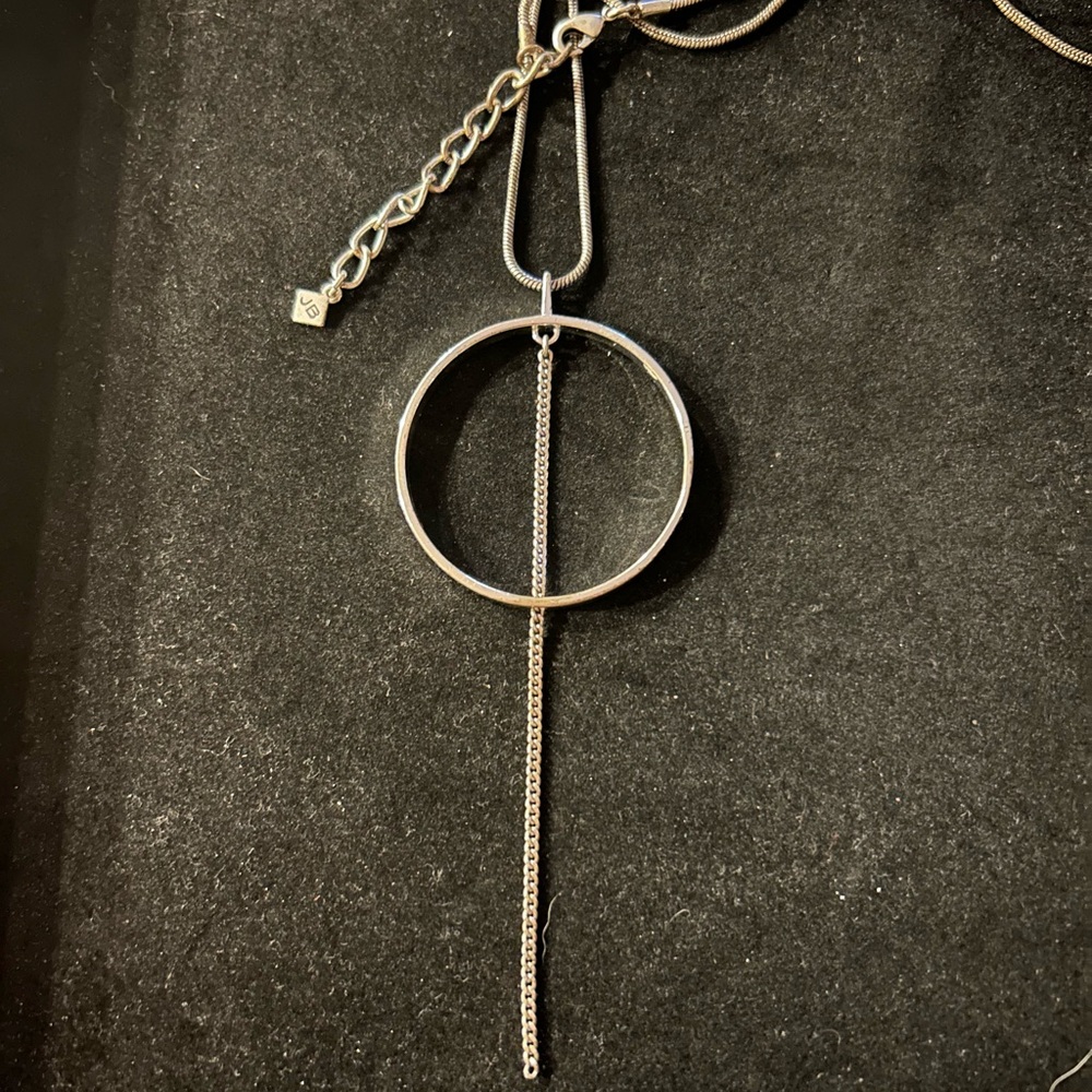 LAST CHANCE Jenny Bird (JB) Rhine Necklace Silver Geometric Pendant Necklace